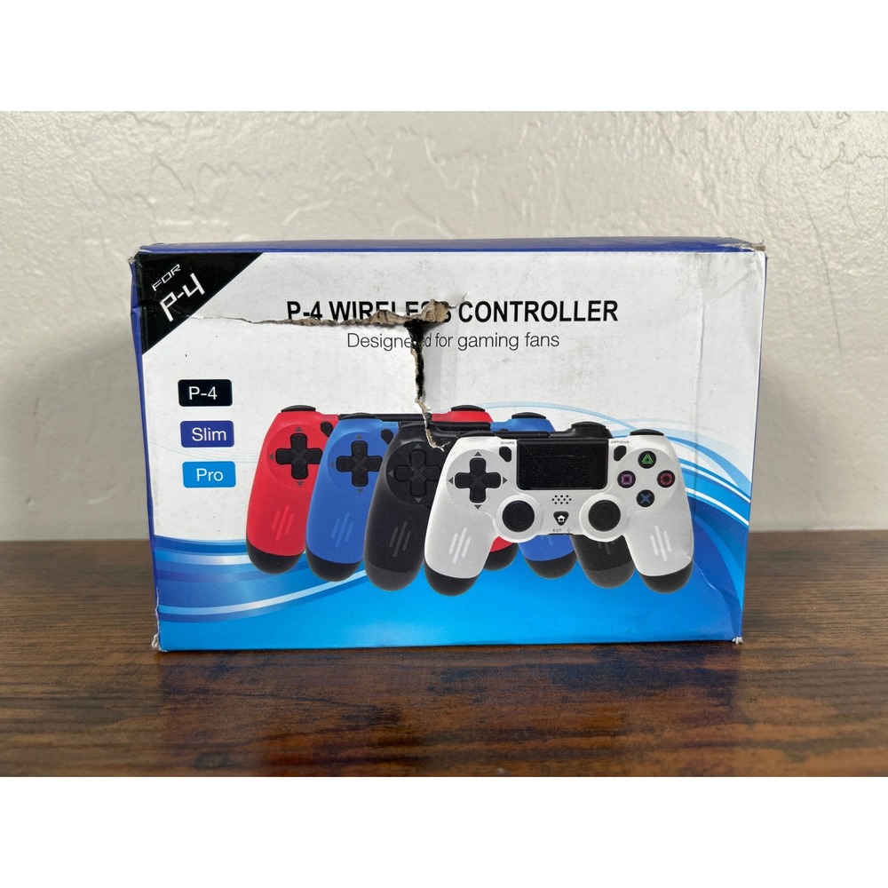 P-4 Wireless Controller for P-4 Slim Pro Bluetooth Dual‎ Vibration Black New